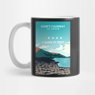 Giant's Causeway One Star Review Northern Ireland Travel Poster Mug